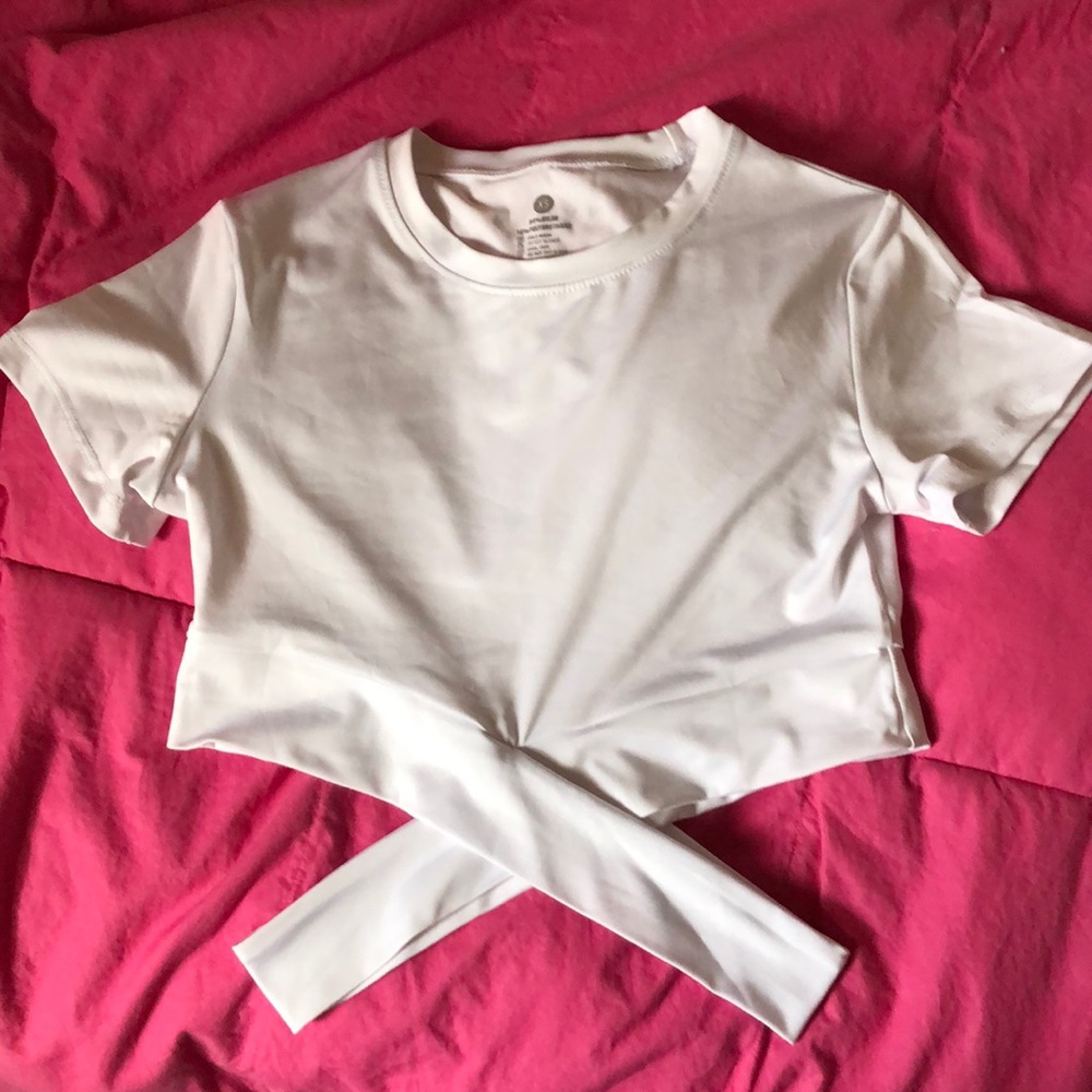 NVGTN white cross body top